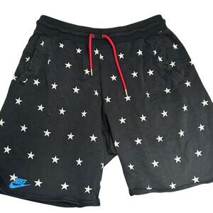 Nike swoosh sweat shorts preppy nautical men medium blue preppy skate collegiate
